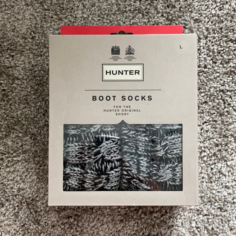 Hunter Boot Socks, Size large and brand new